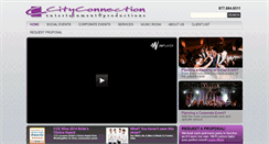 Desktop Screenshot of cityconnectionent.com