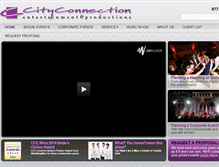 Tablet Screenshot of cityconnectionent.com